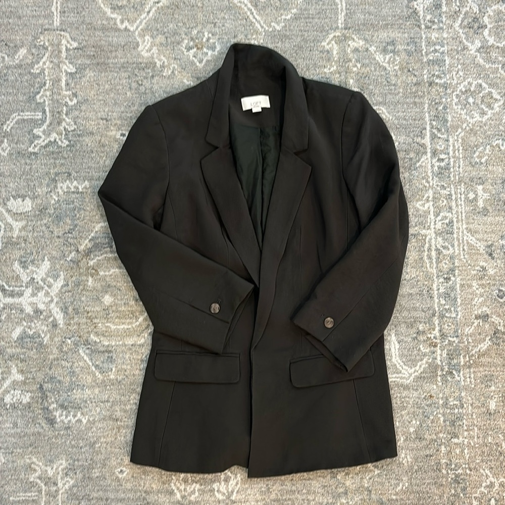 Petite hunter green Loft blazer